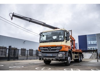 Dropside/ Flatbed truck Mercedes-Benz ACTROS 3341 MP3 + PK15500(3XHYDR.): picture 1