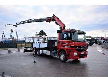 Dropside/ Flatbed truck, Crane truck Mercedes-Benz ACTROS FASSI 455: picture 1
