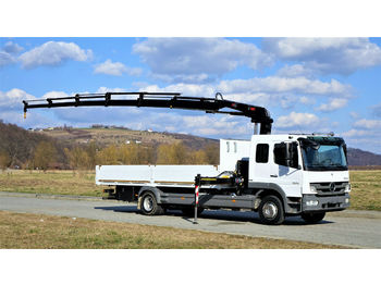 Dropside/ Flatbed truck Mercedes-Benz ATEGO 1524 Pritsche 6,60m+Kran Topzustand!: picture 1