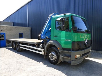 Dropside/ Flatbed truck Mercedes-Benz ATEGO 2528 6x2 GRUE/KRAN AMCO 815 S5: picture 1