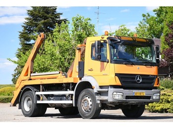 Skip loader truck Mercedes-Benz AXOR 1833 K !!PORTAALARM!!ABSETZKIPPER!!EURO5!!MANUAL!!AIRCO/KLIMA!!: picture 1