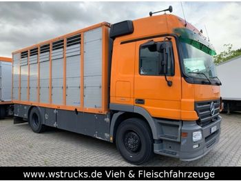 Livestock truck Mercedes-Benz Actros 1841 L mit Menke Einstock aus 2013: picture 1