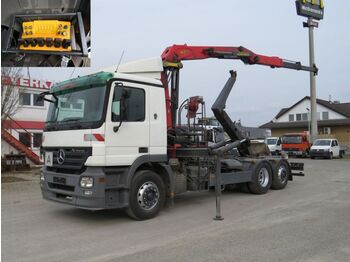 Hook lift truck, Crane truck Mercedes-Benz Actros 2541 6x2  Abrollkipper mit Kran Epsilon P: picture 1