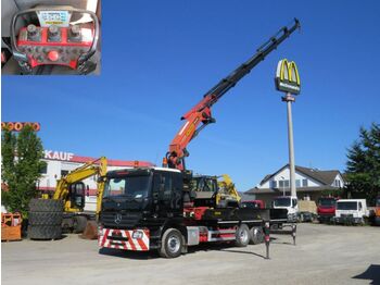 Dropside/ Flatbed truck, Crane truck Mercedes-Benz Actros 2541 6x2  Pritsche Kran Palf. 44002+Funk: picture 1