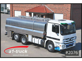 Tank truck for transportation of milk Mercedes-Benz Actros 2541 Milch/Milk Schwarte Isoliert: picture 1