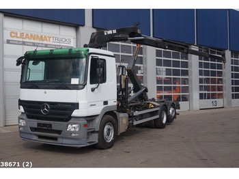 Hook lift truck Mercedes-Benz Actros 2544 6x2 Hiab 16 ton/meter laadkraan: picture 1