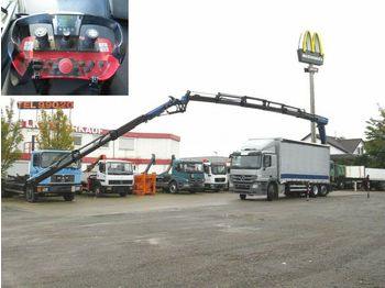 Dropside/ Flatbed truck Mercedes-Benz Actros 2544 L6x2 Pritsche Heckkran 34m/to, Jib,: picture 1