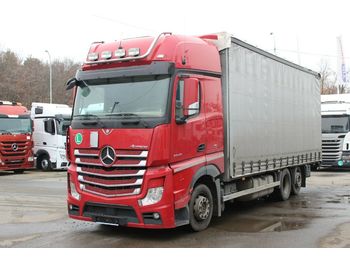 Curtainsider truck Mercedes-Benz Actros 2545 LNR, EURO 6,  6X2: picture 1