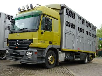 Livestock truck Mercedes-Benz Actros  2548  KABA 3 Stock Vollalu  Lüfter: picture 1