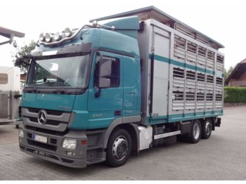 Livestock truck Mercedes-Benz Actros 2548 L  mit 2 Stock Aufbau Hubdach: picture 1