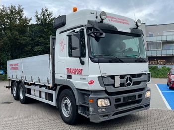 Dropside/ Flatbed truck Mercedes-Benz Actros 2555 V8 Blatt Luft EPS: picture 1