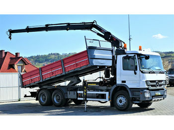 Tipper, Crane truck Mercedes-Benz Actros 2636 Kipper 6,50m+KRAN/FUNK !: picture 1