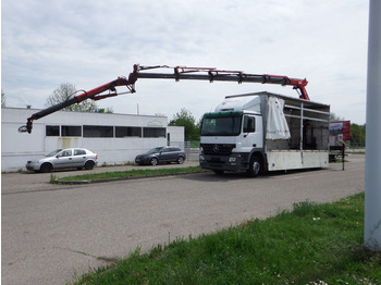Curtainsider truck Mercedes-Benz Actros 2636 - TIRRE EURO 222 + JIB 18,2m DPF - E: picture 1