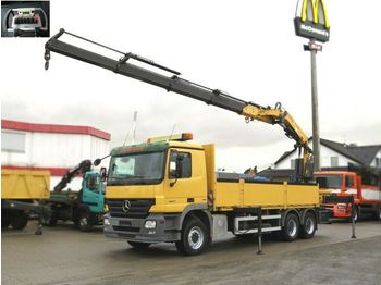 Dropside/ Flatbed truck Mercedes-Benz Actros 2641 6x4  Pritsche Heckkran 42m/to: picture 1