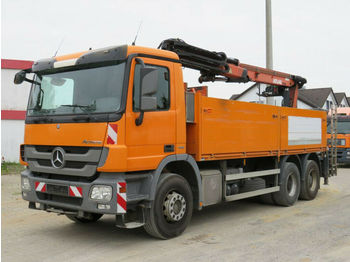 Dropside/ Flatbed truck Mercedes-Benz Actros 2641 6x4  Pritsche Heckkran Blatt, Atlas,: picture 1