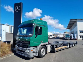 Autotransporter truck Mercedes-Benz Actros 3044 LL EBERT Forstmaschinentransporter: picture 1