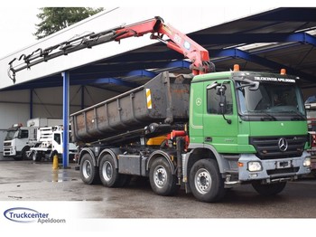 Container transporter/ Swap body truck Mercedes-Benz Actros 3244, 8x4, Full Steel, Euro 5, HMF 18t/m, Multilift, Truckcenter Apeldoorn: picture 1