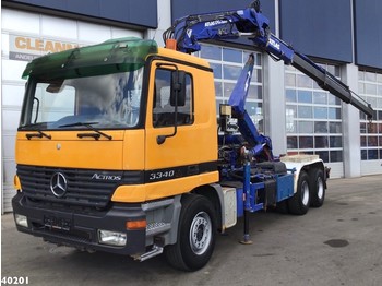 Hook lift truck Mercedes-Benz Actros 3340 6x4 Atlas 17 ton/meter laadkraan: picture 1