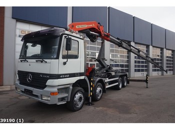 Hook lift truck Mercedes-Benz Actros 4140 8x4 Palfinger 54 ton/meter laadkraan: picture 1