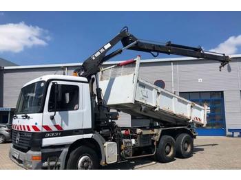 Tipper Mercedes-Benz Actros Manual 6x4 Hiab 145-2 crane RC + Full Steel: picture 1