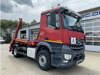 Skip loader truck Mercedes-Benz Arocs 1833 4X2 Absetzkipper Palfinger PAK 13 SC: picture 1