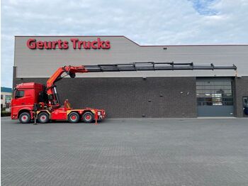 Crane truck, Tractor unit Mercedes-Benz Arocs 3251 8X4 TREKKER-BAKWAGEN COMBI + PALFINGE: picture 1