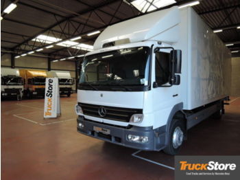 Box truck Mercedes-Benz Atego 1218 Alukoffer S-Fahrerhaus ABS 4x2: picture 1
