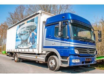 Curtainsider truck Mercedes-Benz Atego 1222 alter Tacho Pritsche Plane EURO5: picture 1
