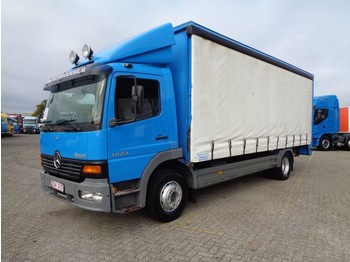 Curtainsider truck Mercedes-Benz Atego 1223 + manual + euro 2 + lift: picture 1