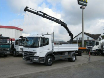 Tipper, Crane truck Mercedes-Benz Atego 1224 K 2-Achs Kipper Heckkran Hiab 077: picture 1