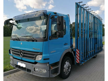 Truck, Crane truck Mercedes-Benz Atego 1324 Glastransporter *HIAB XS 099: picture 1