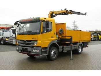 Dropside/ Flatbed truck, Crane truck Mercedes-Benz Atego 1522 L Pritsche Kran Palfinger Greiferst.: picture 1