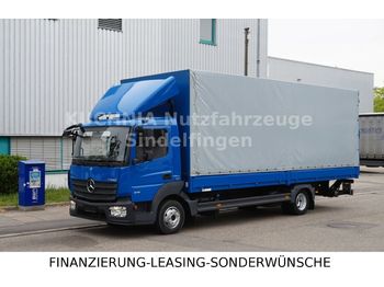 Curtainsider truck Mercedes-Benz Atego 818L Pritsche 7,22m LBW Klima Euro-6: picture 1