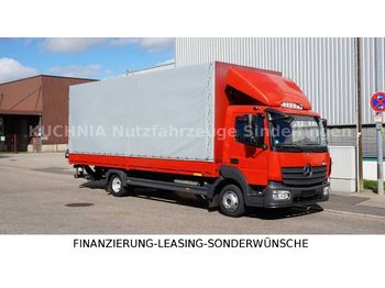 Curtainsider truck Mercedes-Benz Atego 818L Pritsche 7,22m LBW Klima Euro-6: picture 1
