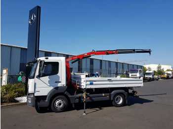 New Tipper, Crane truck Mercedes-Benz Atego 818 KK Kipper + Kran + Funk NEU: picture 1