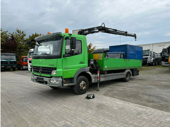 Dropside/ Flatbed truck, Crane truck Mercedes-Benz Atego 818 L Pritsche Kran: picture 1