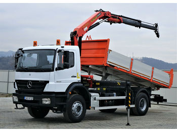 Tipper Mercedes-Benz Axor 1829 Kipper 5,50m + Kran/FUNK*Topzustand: picture 1