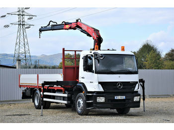 Dropside/ Flatbed truck, Crane truck Mercedes-Benz Axor 1829 Pritsche 6,20m + FASSI 110A.22: picture 1