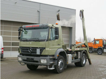 Skip loader truck Mercedes-Benz Axor 1833 K  Absetzkipper VDL Teleskop 13to: picture 1