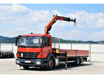 Dropside/ Flatbed truck, Crane truck Mercedes-Benz Axor 1833 Pritsche 7,40m + PK 10000 + FUNK !: picture 1
