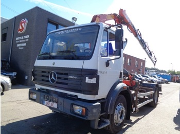 Hook lift truck Mercedes-Benz SK 1824 effer 150-35 3x Ext+ remote+hook NEW tyres: picture 1