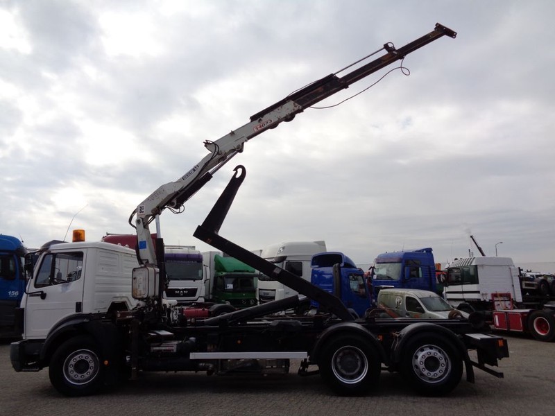 Hook lift truck, Crane truck Mercedes-Benz SK 2433 + Semi-Auto + PTO + Serie 14 Crane + 3 pedals: picture 10