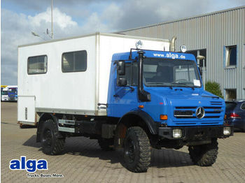 Box truck Mercedes-Benz Unimog U 4000, Werkstatt, Service, AHK, 18 Sitze: picture 1