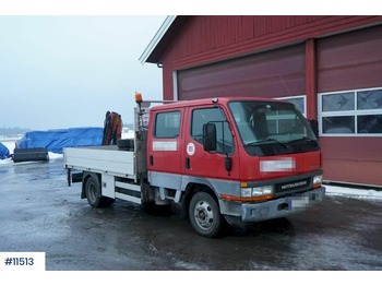 Dropside/ Flatbed truck, Crane truck Mitsubishi Canter: picture 1