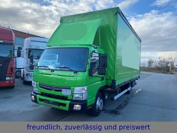 Curtainsider truck Mitsubishi * FUSO * CANTER * EURO 6 * MOTORBREMSE: picture 1
