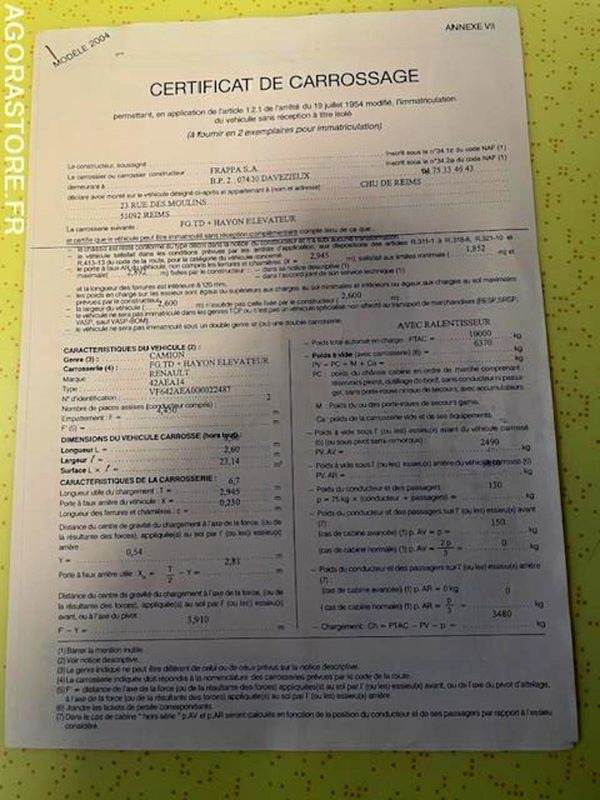 Truck POID LOURD  RENAULT MIDLUM