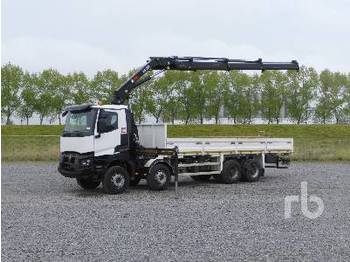Dropside/ Flatbed truck RENAULT K460 8x4: picture 1