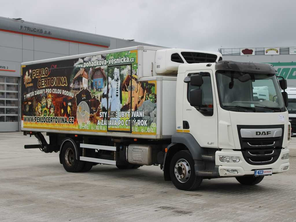 Refrigerator truck DAF LF 260 FA, EURO 6, TAIL LIFT,PNEU 80%,MOTO CLIMA