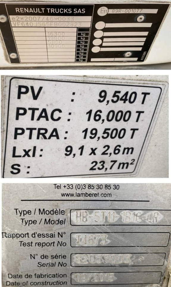 Refrigerator truck Renault D240 /LAMBERET/CARRIER 1150 *A REPARER*