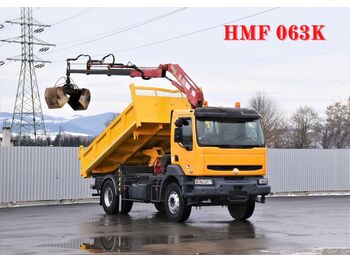 Tipper, Crane truck Renault KERAX 320 DCI* KIPPER 4,40m* HMF 063K3* TOP: picture 1